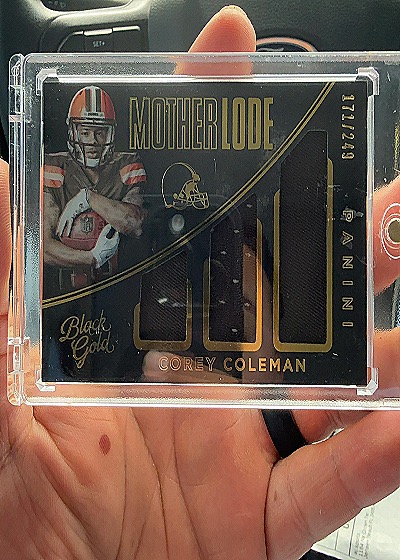 2016 Panini Black Gold Mother Lode #249 Corey Coleman — front