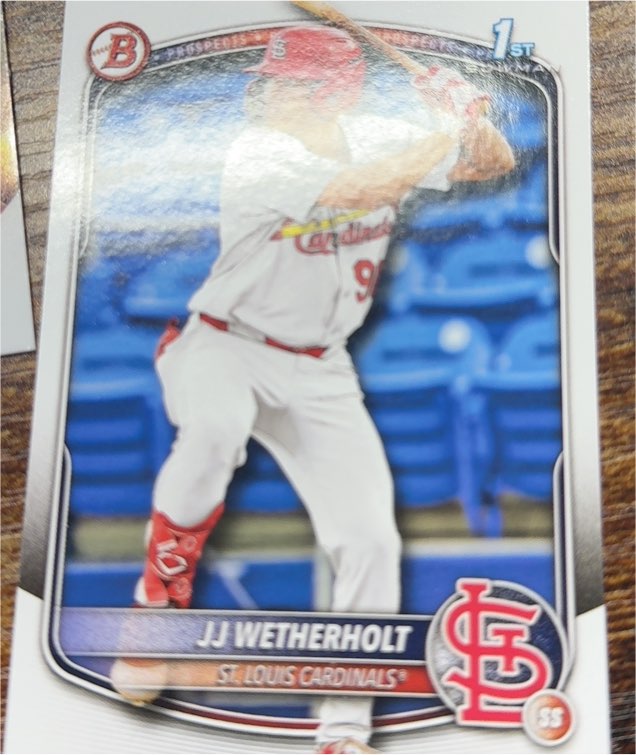2025 Bowman #BP-22 JJ Wetherholt — front
