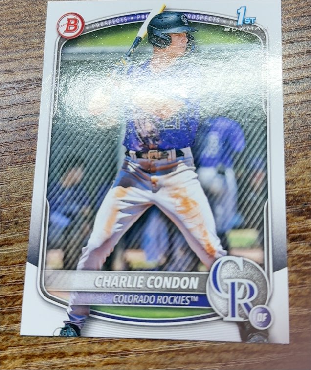 2025 Bowman #BP-75 Charlie Condon — front