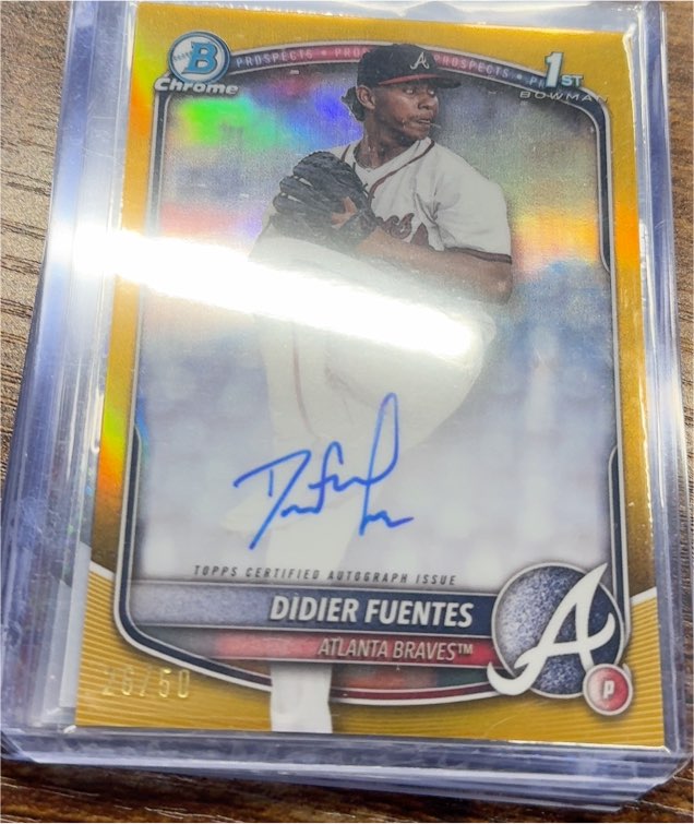 2025 Bowman Chrome #CPA-DFU Didier Fuentes — front