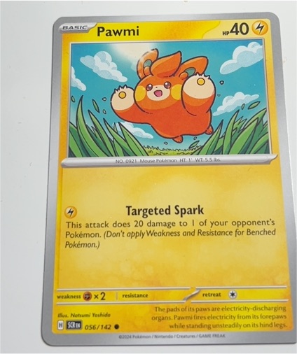 2024 Pokémon Scarlet & Violet Stellar Crown #056 Pawmi — front