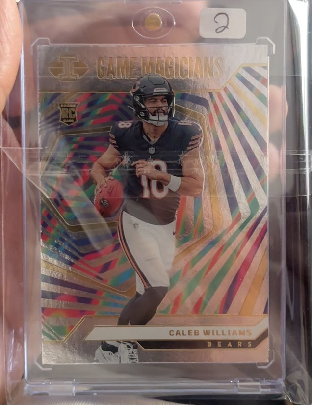 2024 Panini Illusions #25 Caleb Williams Game Magicians Chicago Bears — front