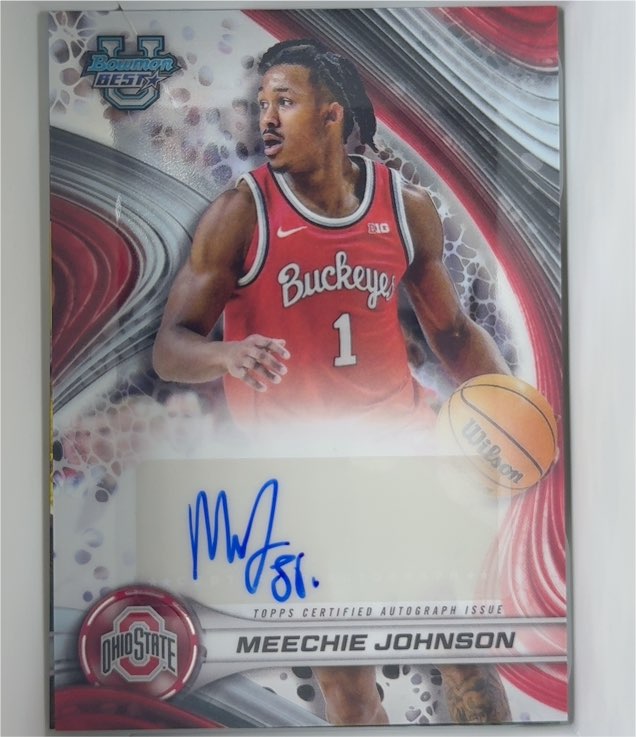 2024-25 Bowman Best University #B24-MJ Meechie Johnson — front