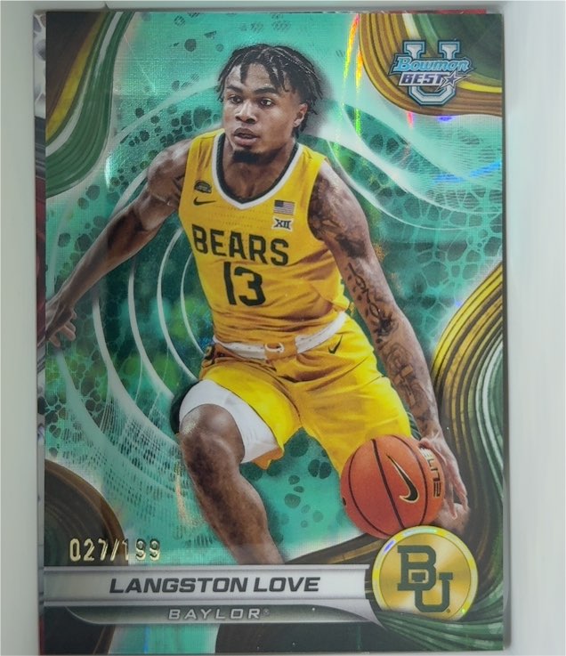 2024 Bowman Best University #027 Langston Love — front