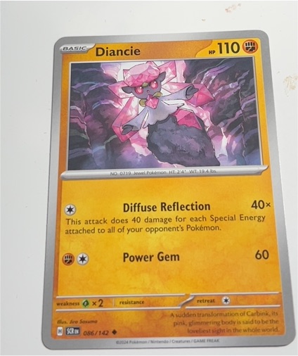 2024 Pokémon Scarlet & Violet Stellar Crown #086 Diancie — front