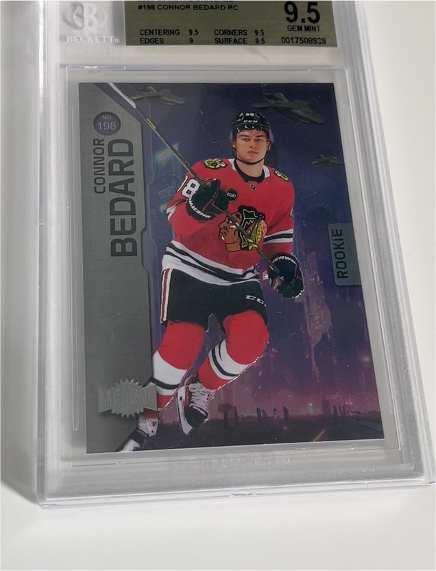 2023-24 Skybox Metal Universe #198 Connor Bedard Rookie Card — front