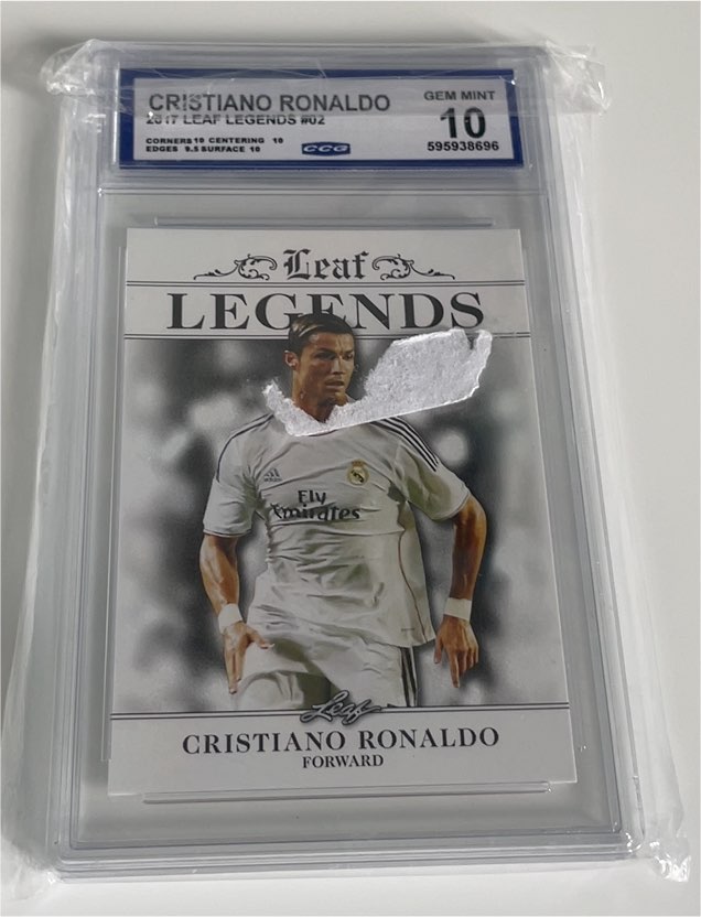 2017 Leaf Legends #02 Cristiano Ronaldo — front