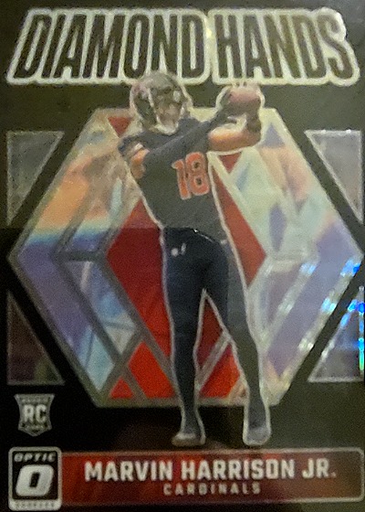 2023 Donruss Optic Diamond Hands #DH Marvin Harrison Jr. — front