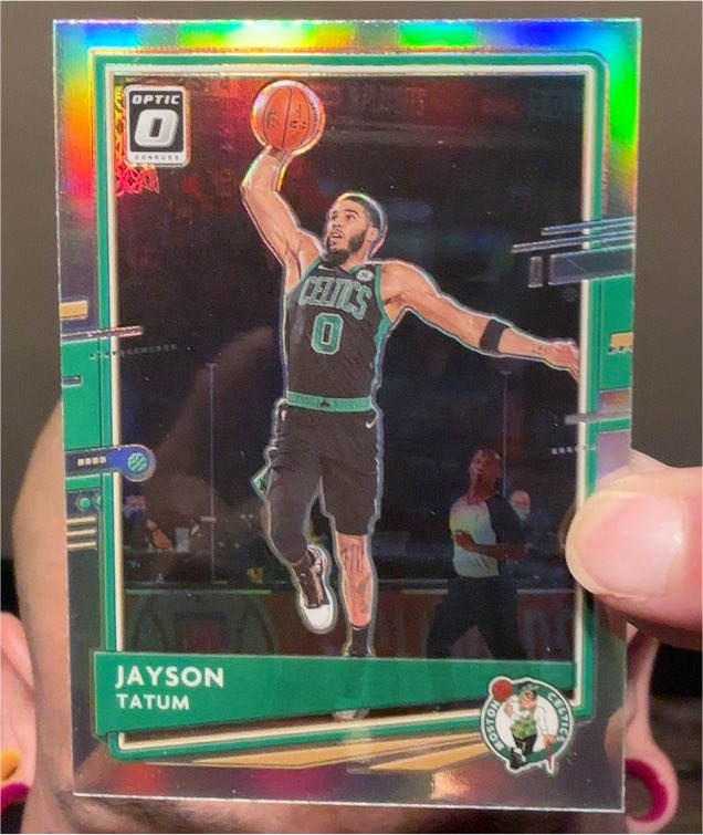 2020-21 Donruss Optic #77 Jayson Tatum — front