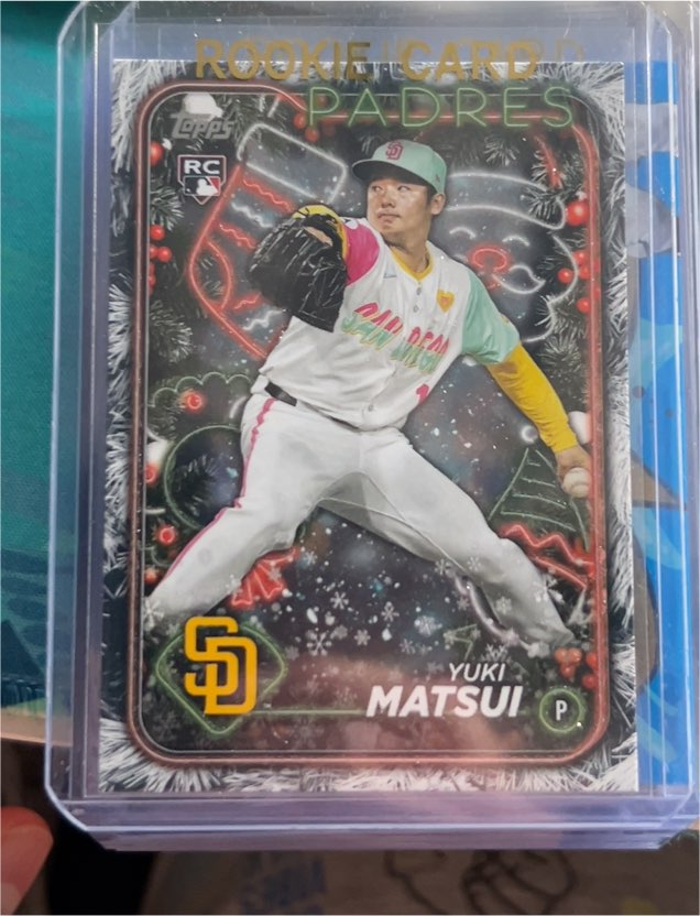 2024 Topps Holiday #H191 Yuki Matsui — front