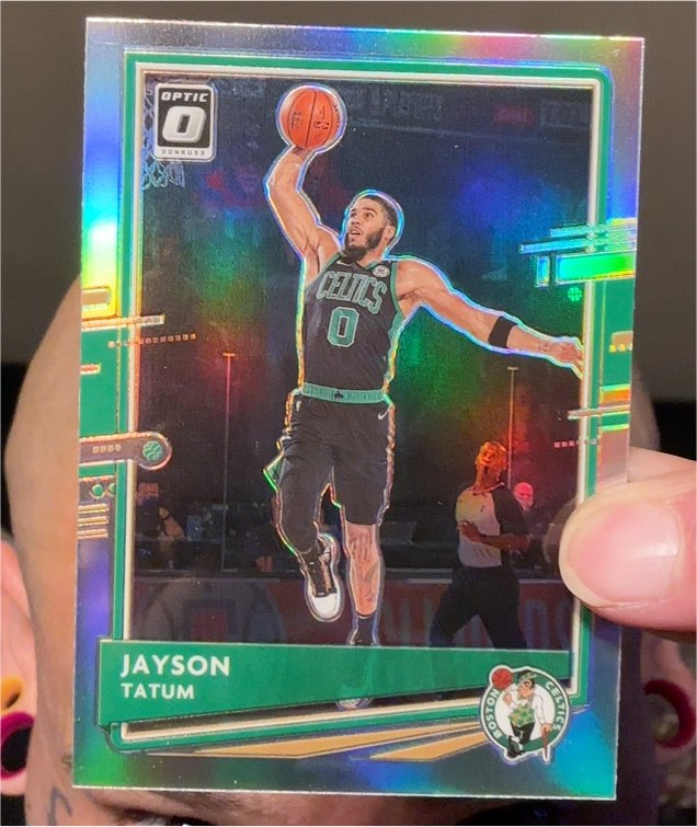 2020-21 Panini Donruss Optic #77 Jayson Tatum — front