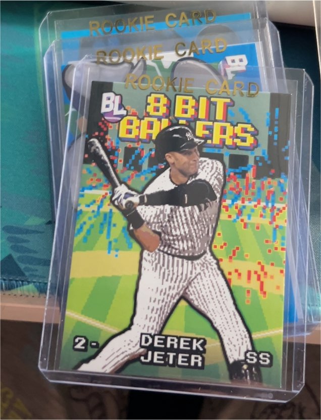 2023 Topps Big League #8B-19 Derek Jeter 8 Bit Ballers Insert — front