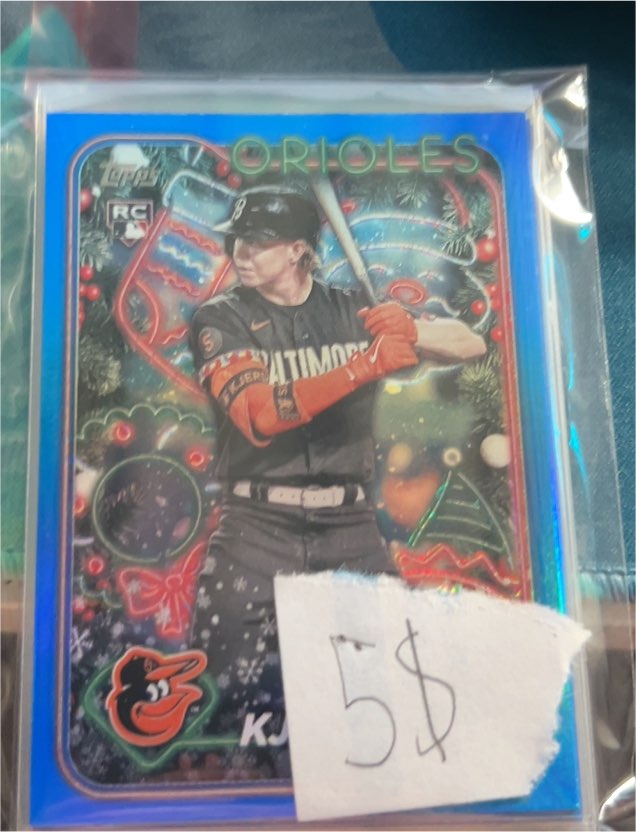 2024 Topps Holiday #H171 Heston Kjerstad — front