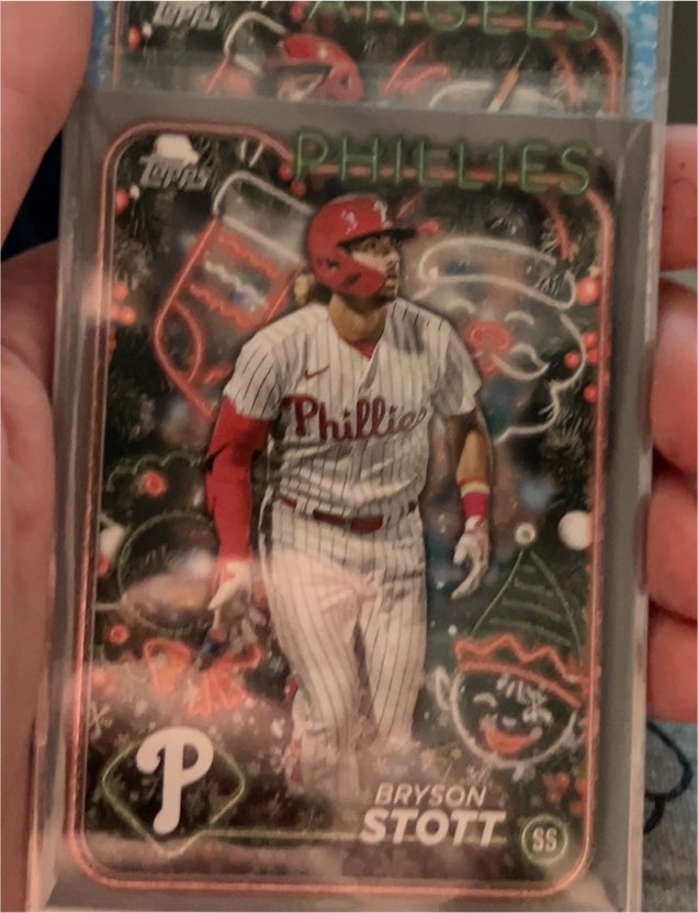2024 Topps Holiday #H54 Bryson Stott — front