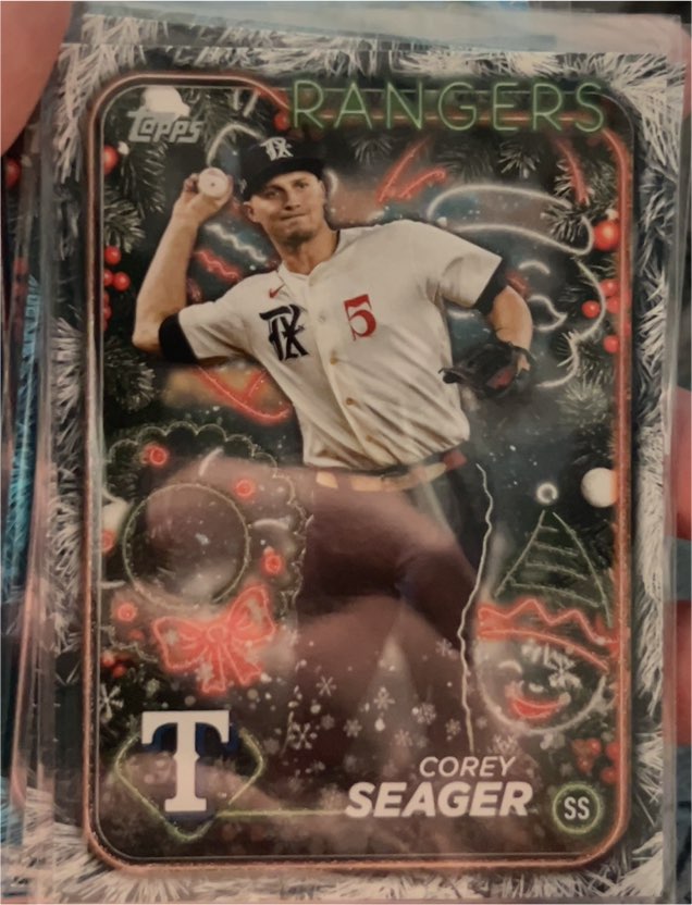 2024 Topps Holiday #H45 Corey Seager — front