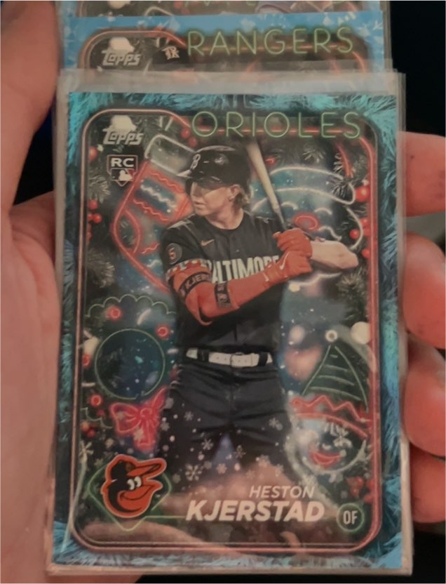 2024 Topps Holiday #H171 Heston Kjerstad — front