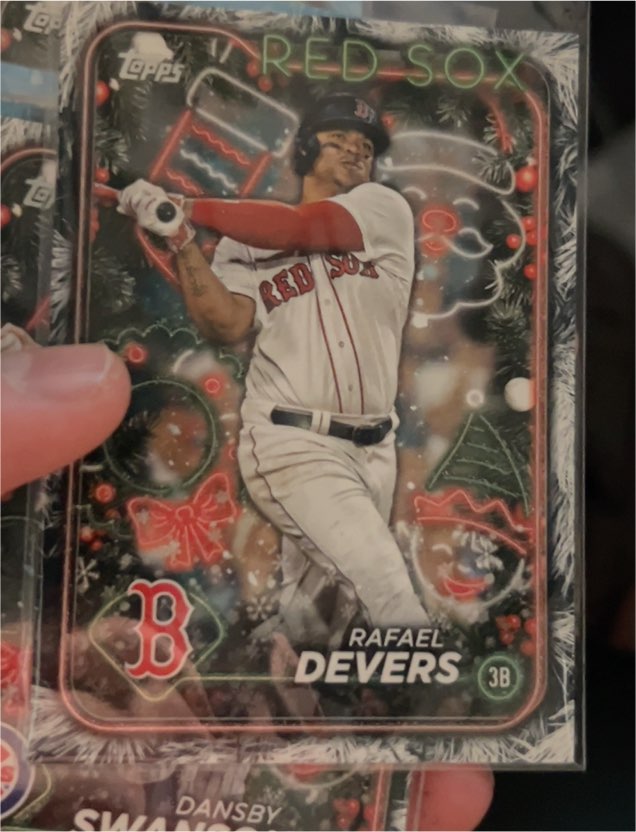 2024 Topps Holiday #H151 Rafael Devers — front
