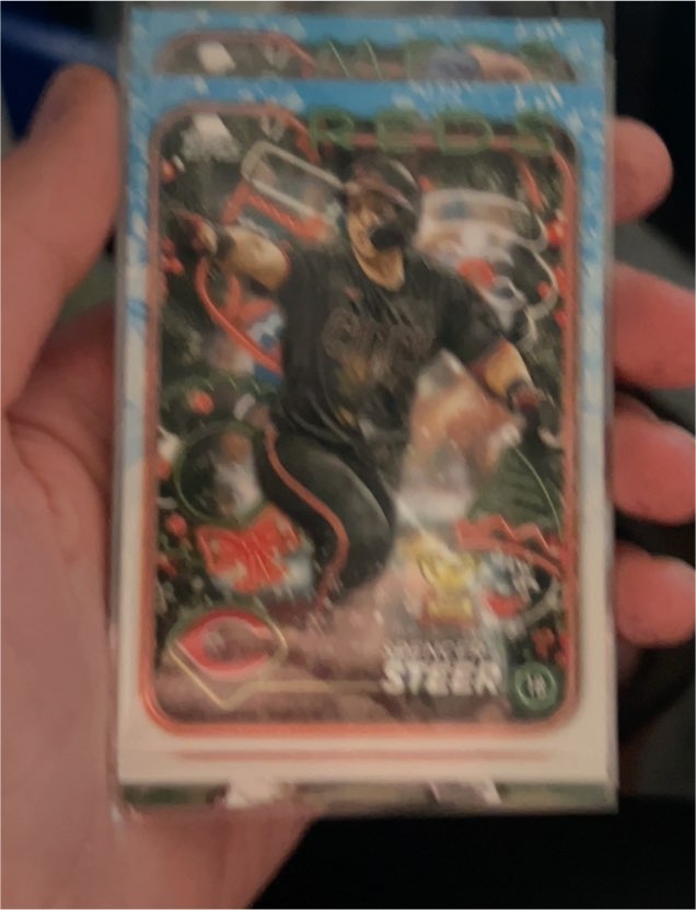 2024 Topps Holiday #H112 Spencer Steer — front