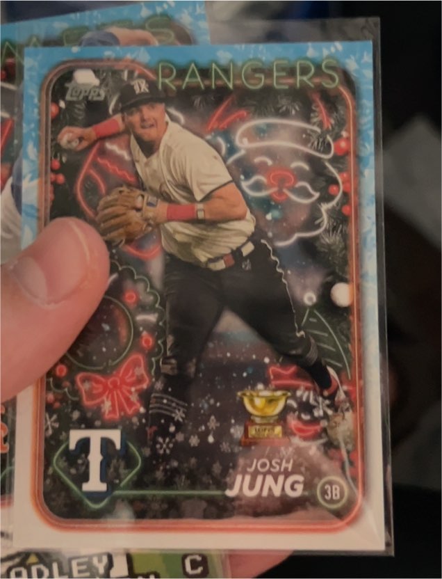 2024 Topps Holiday #H73 Josh Jung — front