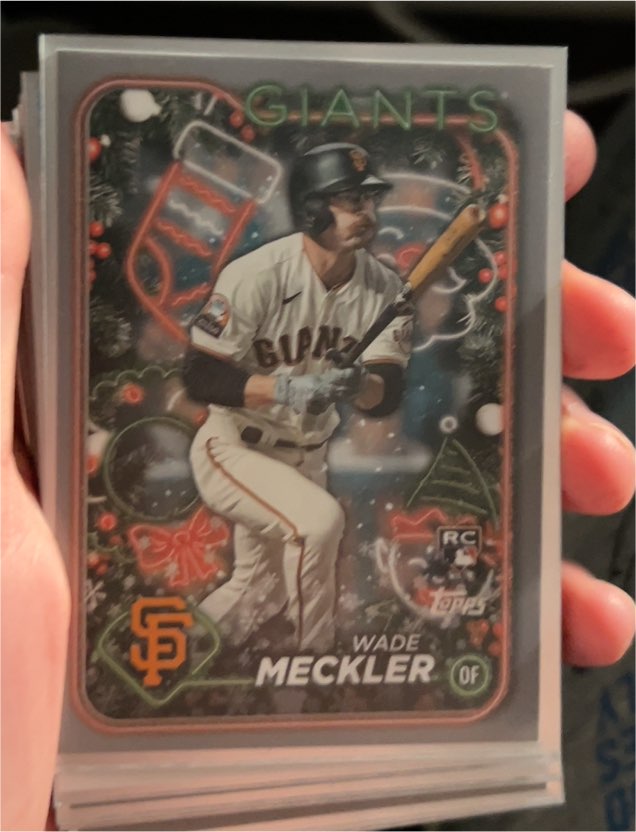 2024 Topps Holiday #H16 Wade Meckler — front
