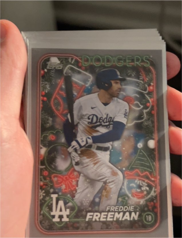 2024 Topps Holiday #H56 Freddie Freeman — front