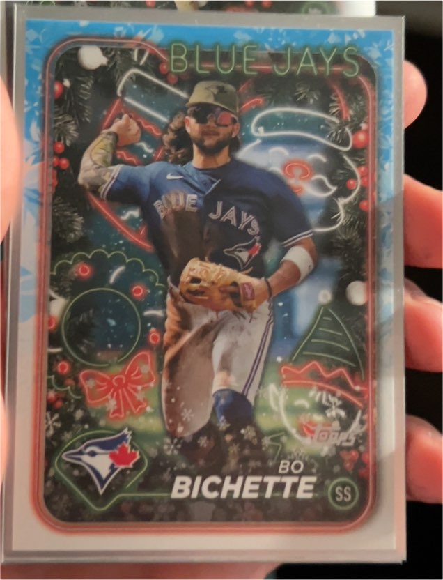 2024 Topps Holiday #H33 Bo Bichette — front