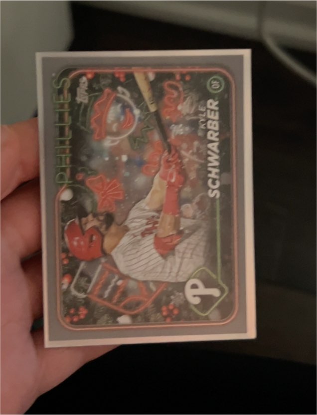 2024 Topps Holiday #H65 Kyle Schwarber — front