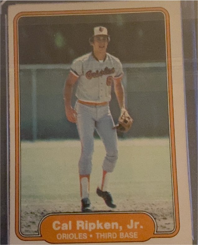 1982 Fleer #176 Cal Ripken Jr. — front