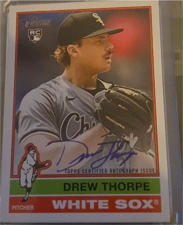 2025 Topps Heritage Real One #ROA-DT Drew Thorpe — front