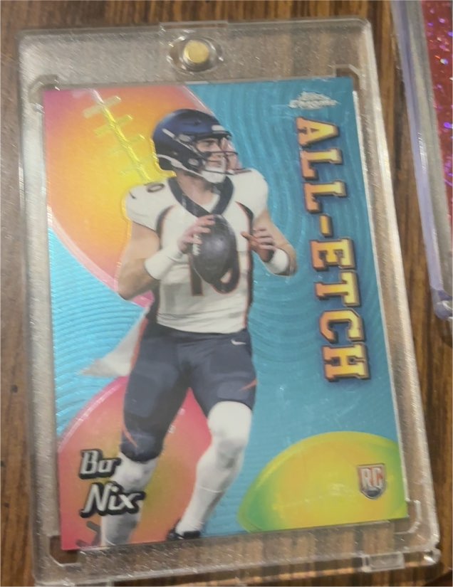 2024 Topps Chrome #CAE-BN Bo Nix All-Etch — front