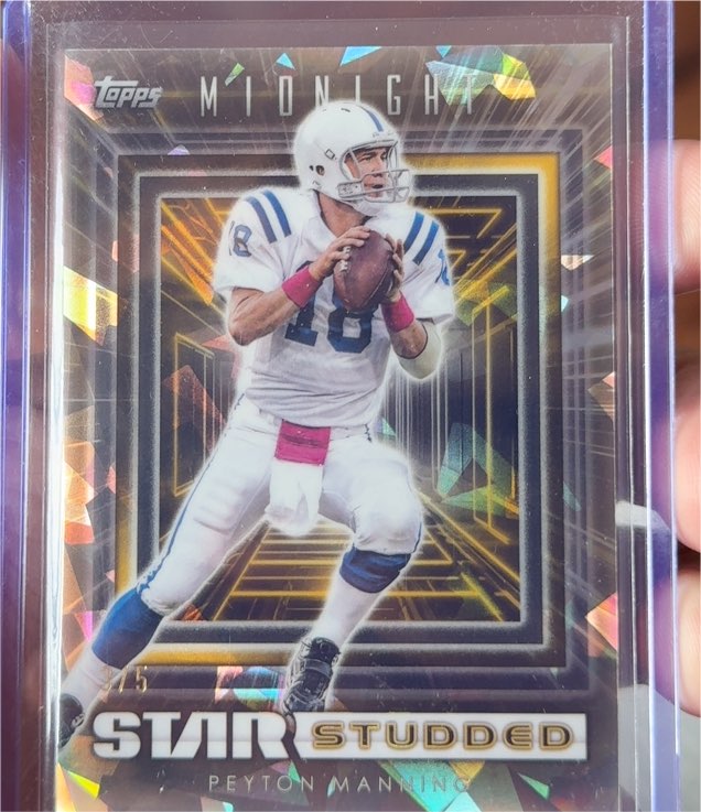 2024 Topps Midnight Peyton Manning Star Studded #SS-25 — front