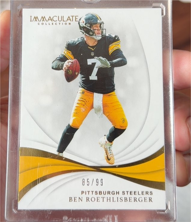 2019 Panini Immaculate Collection #85 Ben Roethlisberger — front