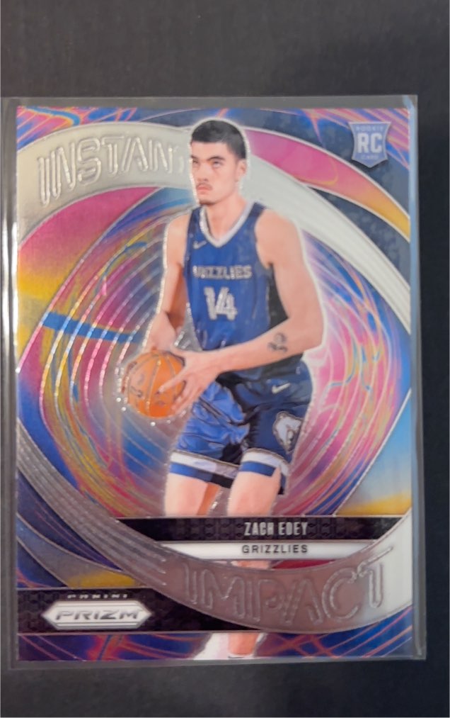 2024-25 Panini Prizm #25 Zach Edey Instant Impact — front