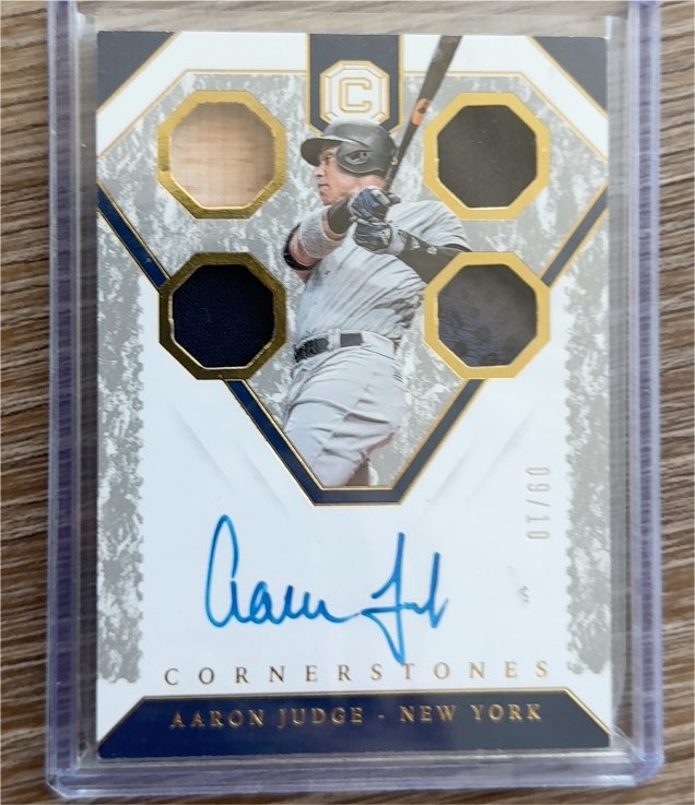 2019 Panini Cornerstones #09/10 Aaron Judge — front