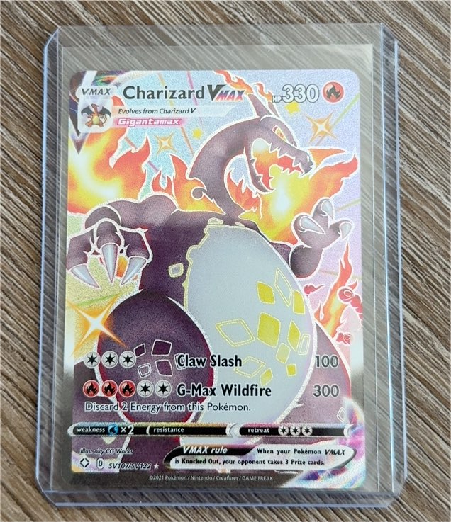 2021 Pokémon Shining Fates #SV107/SV122 Charizard VMAX — front