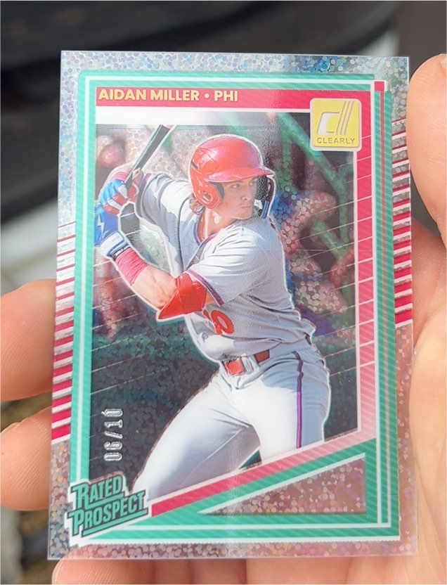 2025 Donruss Clearly Rated Prospect #141 Aidan Miller — front