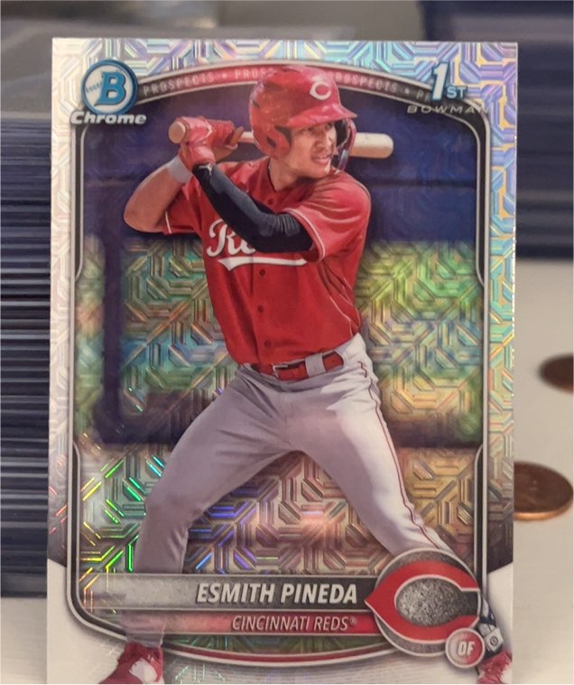 2025 Bowman Chrome #BCP-37 Esmith Pineda — front