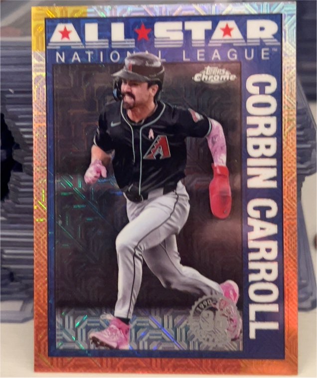 2025 Topps Series 2 #90ASC-13 Corbin Carroll All-Star Silver Pack Mojo — front
