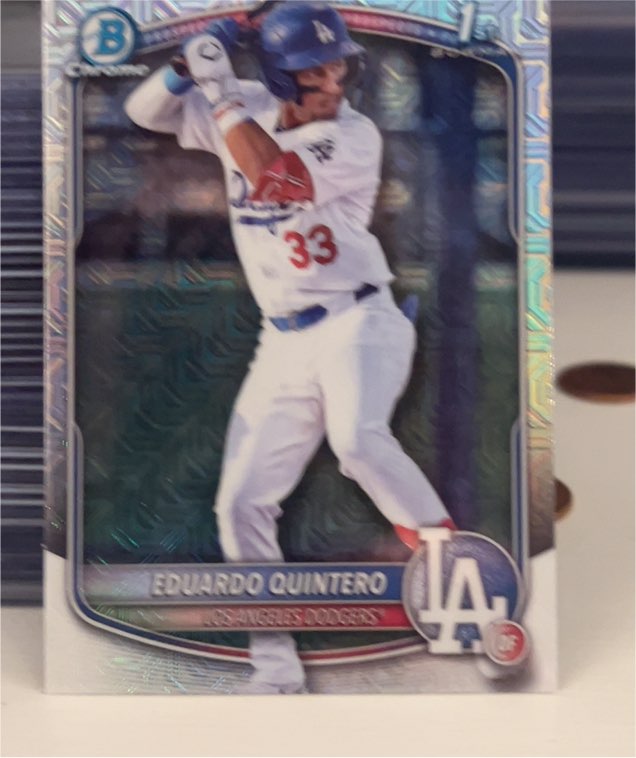 2025 Bowman Chrome Prospects #BCP-115 Eduardo Quintero — front