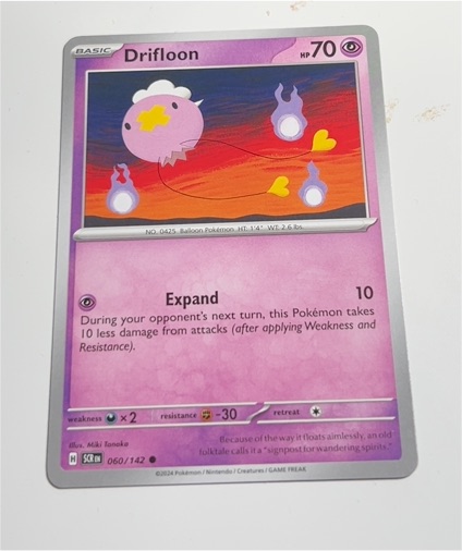 2024 Pokémon SV07: Stellar Crown #060 Drifloon — front