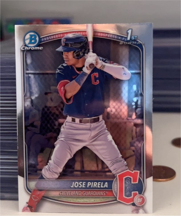 2025 Bowman Chrome #BCP-111 Jose Pirela — front