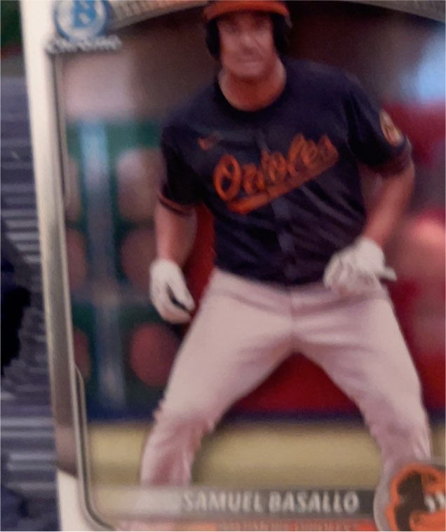 2025 Bowman #BCP-109 Samuel Basallo Chrome Prospects — front