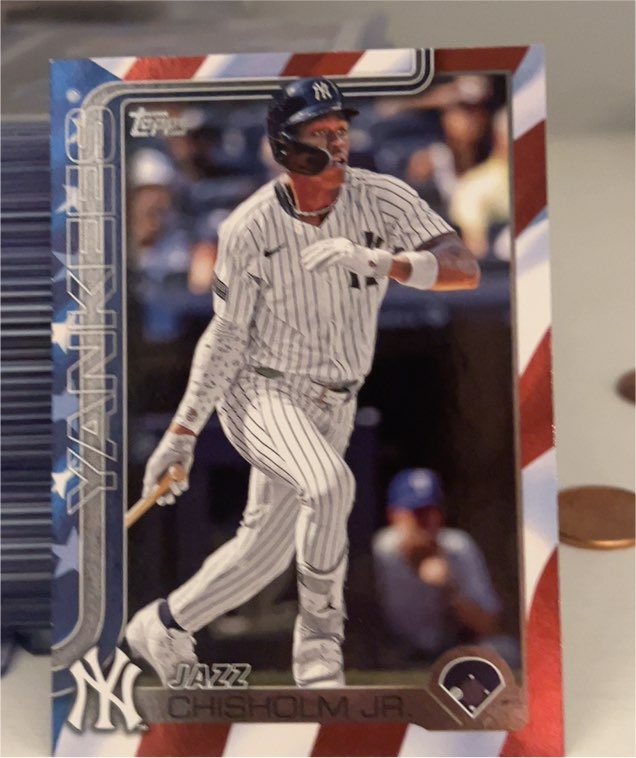 2025 Topps #185 Jazz Chisholm Jr. — front