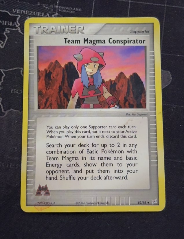 2004 Pokémon EX Team Magma vs Team Aqua #82 Team Magma Conspirator — front