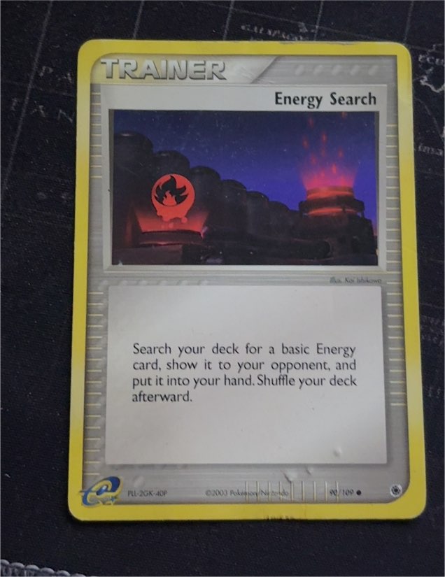 2003 EX Ruby & Sapphire #90 Energy Search — front