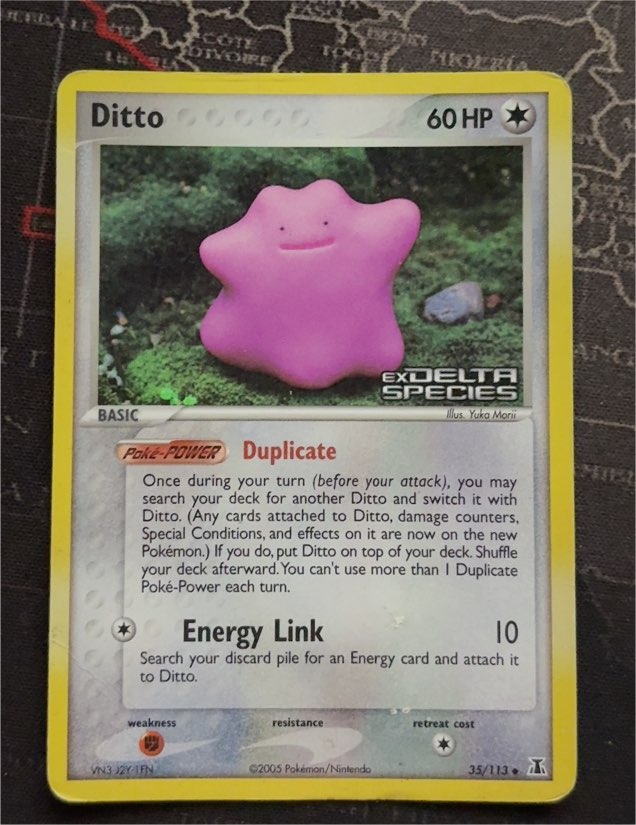 2005 Pokemon EX Delta Species #35 Ditto — front