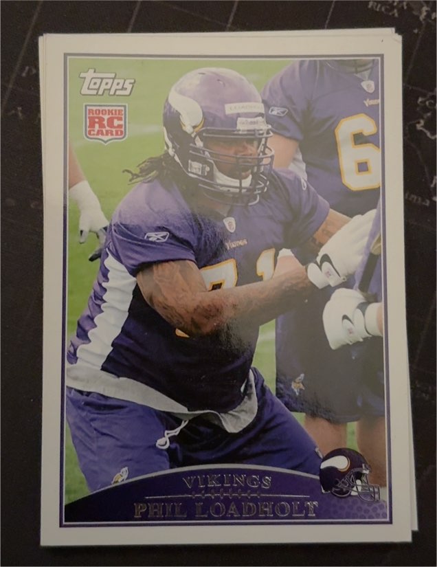 2009 Topps #418 Phil Loadholt — front