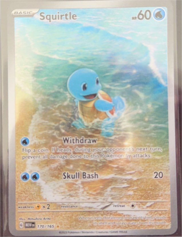 2023 Pokémon Scarlet & Violet 151 #170/165 Squirtle Illustration Rare — front