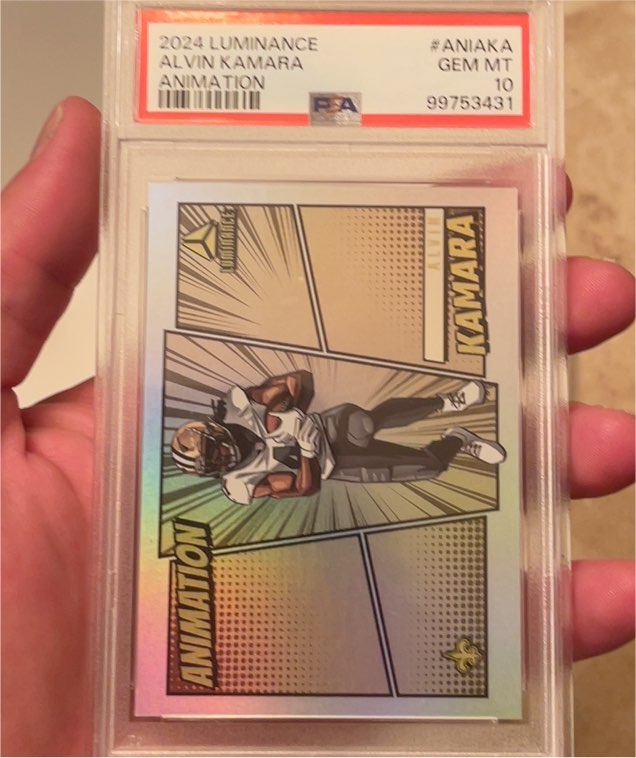 2024 Panini Luminance Animation #ANI-AKA Alvin Kamara — front