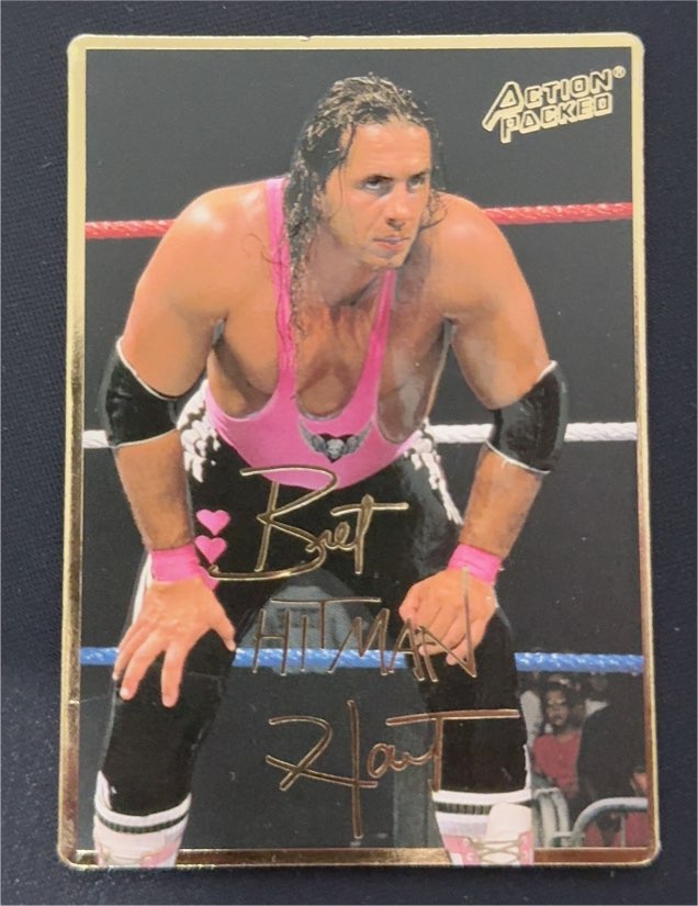 1994 Action Packed WWF #15 Bret "Hit Man" Hart — front